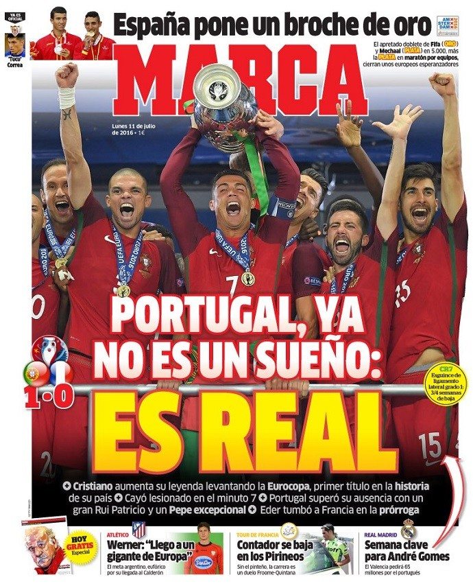 Portugal Domina A Capa Dos Jornais Esportivos Da Europa 0514