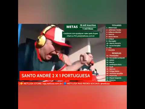 Equipe NETLUSA vai ao delírio com gol da Lusa nos acréscimos; assista