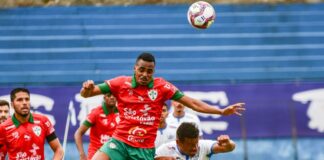 Portuguesa em jogo contra o São Bento