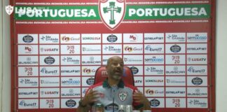 Sérgio Soares em coletiva após o empate com o XV de Piracicaba
