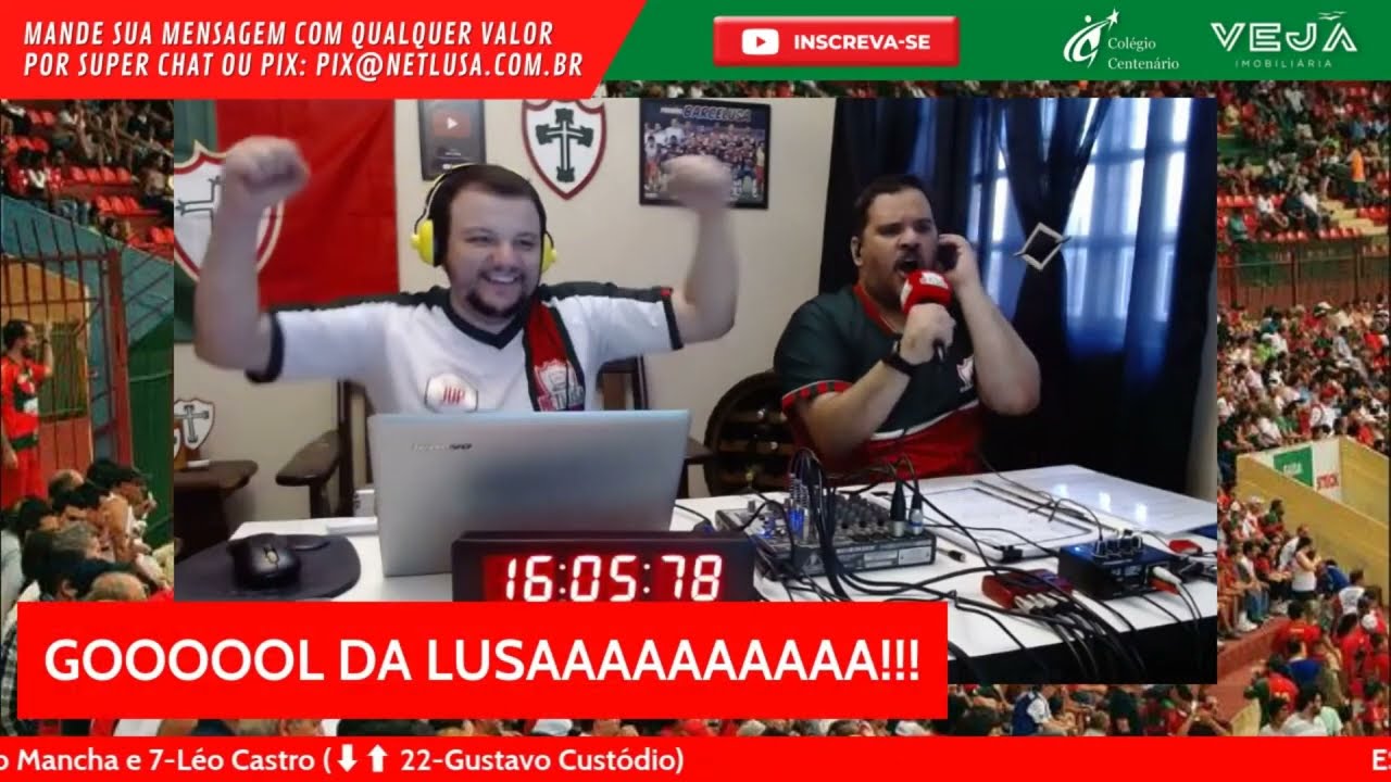 Ouça, na voz de Gomão Ribeiro, os gols de Juventus 0 x 2 Portuguesa