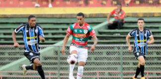 Jogo entre Portuguesa e São Bernardo, em 19 de agosto de 2023, no Estádio do Canindé