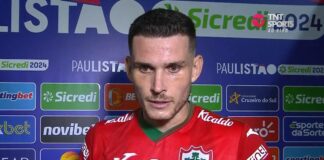 Robson em entrevista após derrota para o Palmeiras