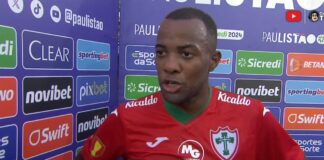 Victor Andrade concede entrevista após derrota para o Novorizontino