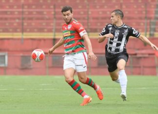 Cristiano em campo contra o Votuporanguense