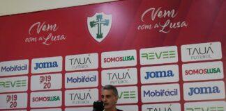 Presidente da SAF fala com jornalistas no CT da Lusa