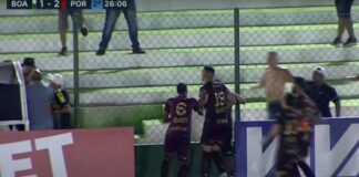Lohan, camisa 19, marca contra o Boavista-RJ