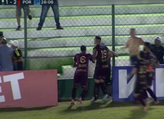 Lohan, camisa 19, marca contra o Boavista-RJ