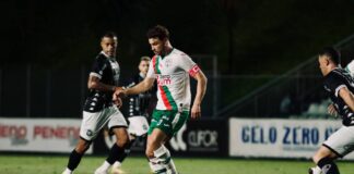 Cristiano em campo contra o Rio Branco-ES