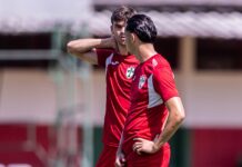 Lusa segue preparação com treino coletivo antes de duelo com o América-RJ