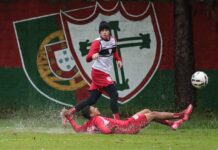 Lusa treina sob chuva e segue preparação para duelo diante do Sampaio Corrêa-RJ